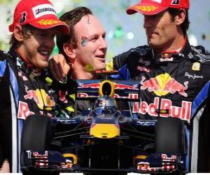 Puzzle πρωτοπόρος της Red Bull F1 κατασκευαστών 2010